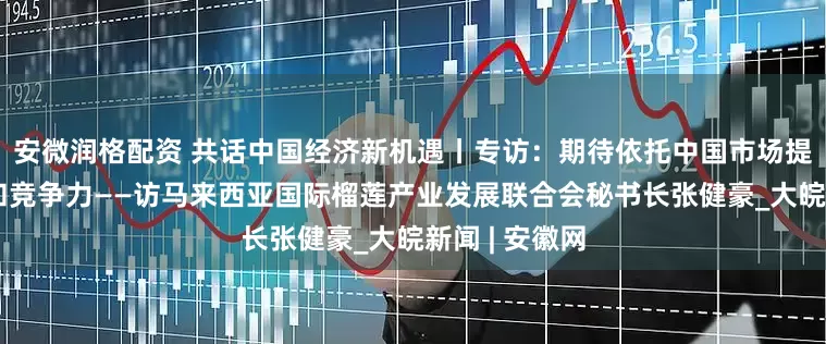 安微润格配资 共话中国经济新机遇丨专访：期待依托中国市场提升产业规模和竞争力——访马来西亚国际榴莲产业发展联合会秘书长张健豪_大皖新闻 | 安徽网